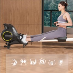 Rameur magnétorésistif silencieux pour sport à l'intérieur Machines à ramer
