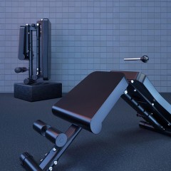 Banc de musculation pliable et multiposition pour salle de sport