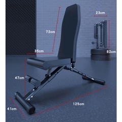 Banc de musculation pliable et multiposition pour salle de sport