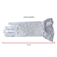 Gants de mariage dentelle fleur protection solaire