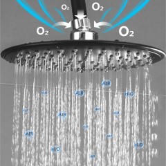 Pommeau  de douche robinet de salle de bain  tout cuivre noir
