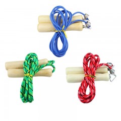 SHENLI Corde à sauter avec poignée en bois ressort colle/fil