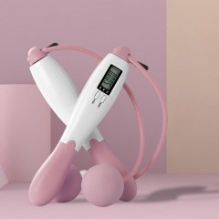 Corde à sauter  sans fil  réglable en longueur avec compteur