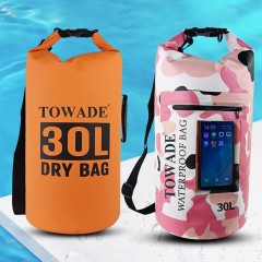 TOWADE sac de natation camouflage PVC imperméable 30L