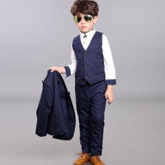 TONGBOXIAOYU Costume enfant 3 pièces avec une boucle en coton