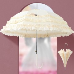MUYUHEHUA  parapluie décoratif en dentelle mini bois décoration pour fêtes et evenements