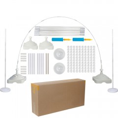 OUYU kit d'Arc de ballon semi circulaire Set 12 sections en plastique