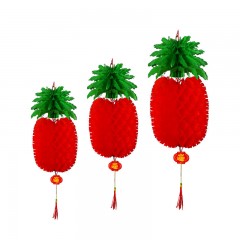 Papier pliant film plastique ananas lanterne