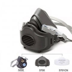 3200 Masque anti-poussière Masque respirant et lavable 3701 Coton filtré