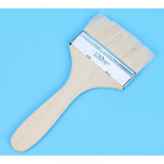Pinceau  à huile avec brosse en laine à long manche en bois