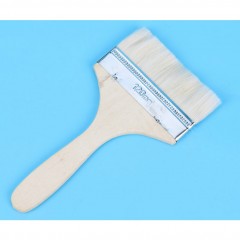 Pinceau  à huile avec brosse en laine à long manche en bois