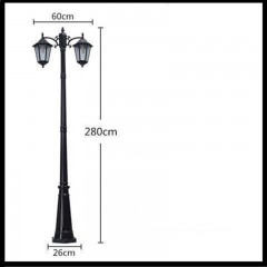 Lampe d'éclairage public lumière  LED pour jardin et parc