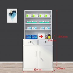 SHANGJIE armoire pharmaceutique en acier sans porte