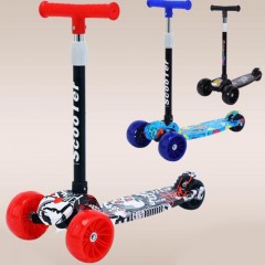 Trotinette pliable  à 4 roues  pour enfants  jouets pour enfants