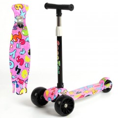 Trotinette pliable  à 4 roues  pour enfants  jouets pour enfants