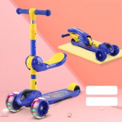 XIONGLANGGE Trotinette pliable à trois roues  avec lumières colorées jouets pour enfants