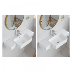 Lavabo suspendu en ceramique  pour salle de bain