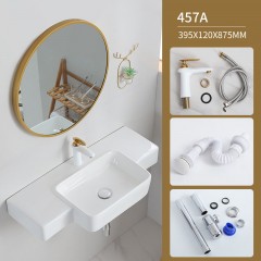 Lavabo suspendu en ceramique  pour salle de bain