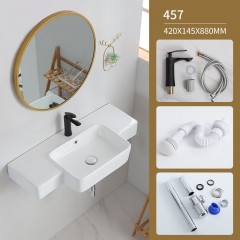 Lavabo suspendu en ceramique  pour salle de bain