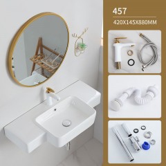 Lavabo suspendu en ceramique  pour salle de bain