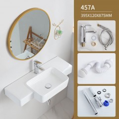 Lavabo suspendu en ceramique  pour salle de bain