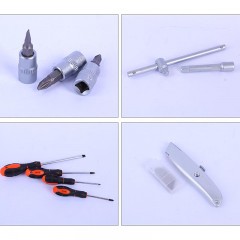 NAWEI Outils de réparation automobile  ensemble de 85 pièces pliant trois couches d'acier chrome alun