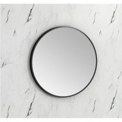 Miroir rond  aluminium pour salle de bain