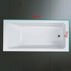 Bain en acrylique encastré