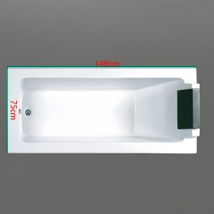 Bain en acrylique encastré