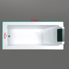 Bain en acrylique encastré