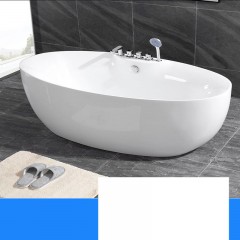 Baignoire en acrylique ronde à bord mince