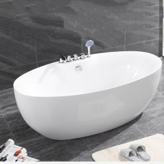 Baignoire en acrylique ronde à bord mince