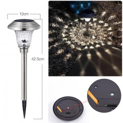 Luminaire  LED de sol de pelouse extérieure étanche en acier inoxydable