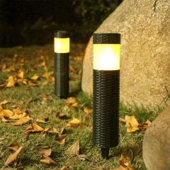 Lampe de pelouse LED solaire pour jardin et cour