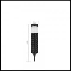 Lampe de pelouse LED solaire pour jardin et cour