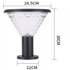 Lampe pilier solaire extérieure étanche à LED