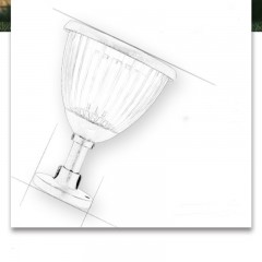 Lampe pilier solaire extérieure étanche à LED