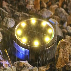 Lampe enterrée   solaire extérieure imperméable lumière