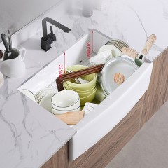 Lavabo en céramique encastré