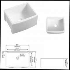 Lavabo en céramique encastré