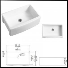 Lavabo en céramique encastré