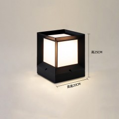 Lumière de colonne LED étanche pour jardin et cour