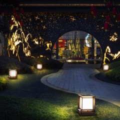 Lumière de colonne LED étanche pour jardin et cour