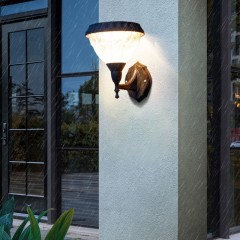 Lampe solaire murale LED pour éclairage à l'extérieur imperméable garde