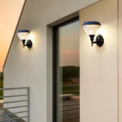 Lampe solaire murale LED pour éclairage à l'extérieur imperméable garde
