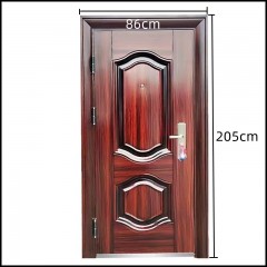 Porte de maison avec serrures de porte, charnières et autres accessoires