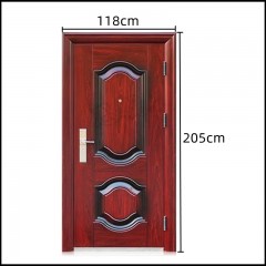 Porte de maison avec serrures de porte, charnières et autres accessoires