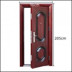 Porte de maison avec serrures de porte, charnières et autres accessoires