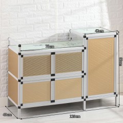 Armoire de cuisine en alliage d'aluminium