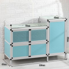 Armoire de cuisine en alliage d'aluminium